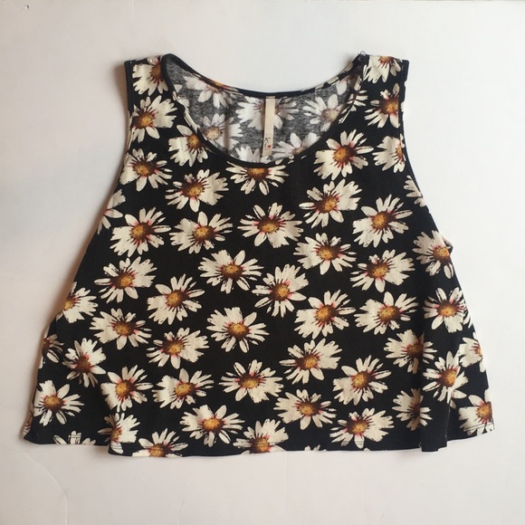 Kiwi Tops - Kiwi Cute Sunflower Crop Top